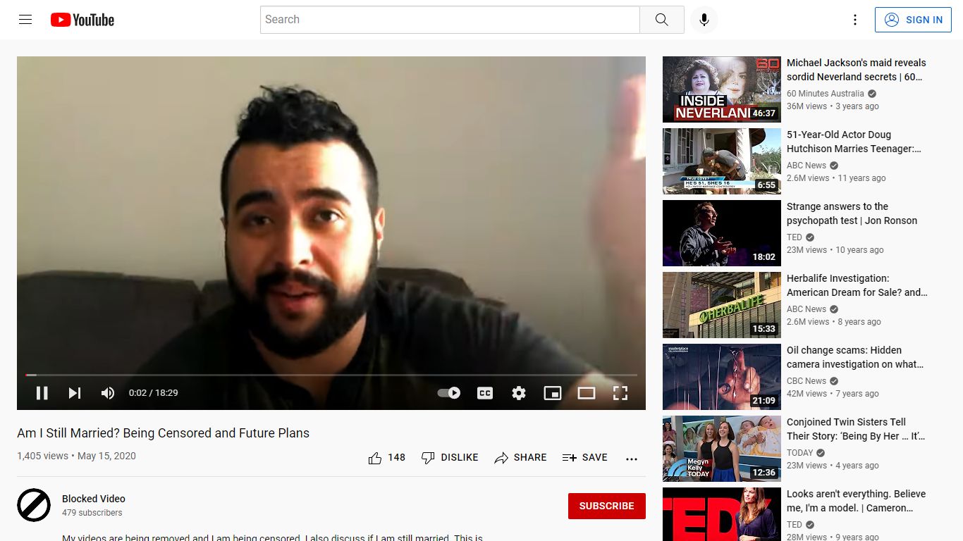 Am I Still Married? Being Censored and Future Plans - YouTube